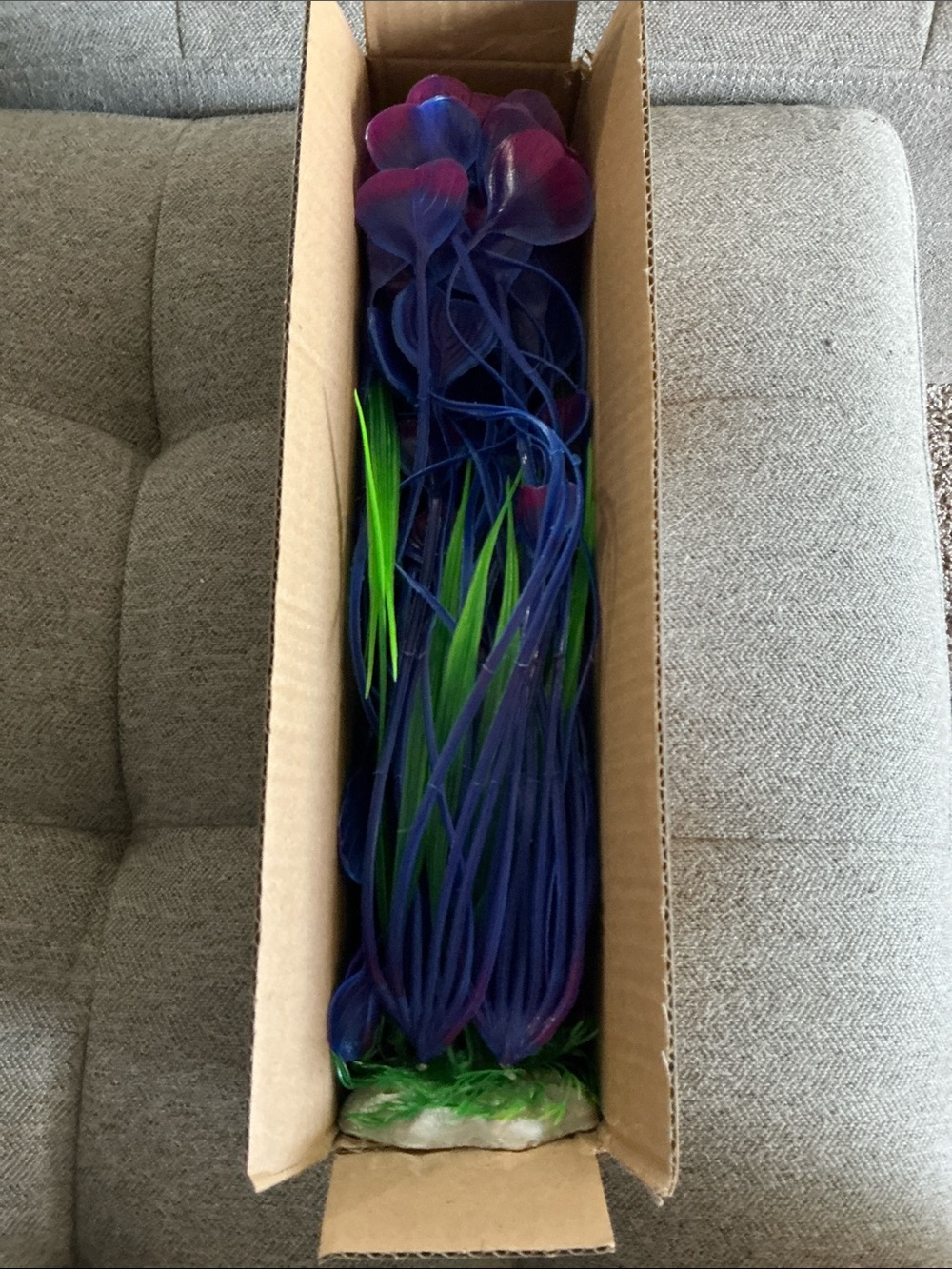 Neon Purple & Blue Aquarium Plant Accent - Picture 6 of 6